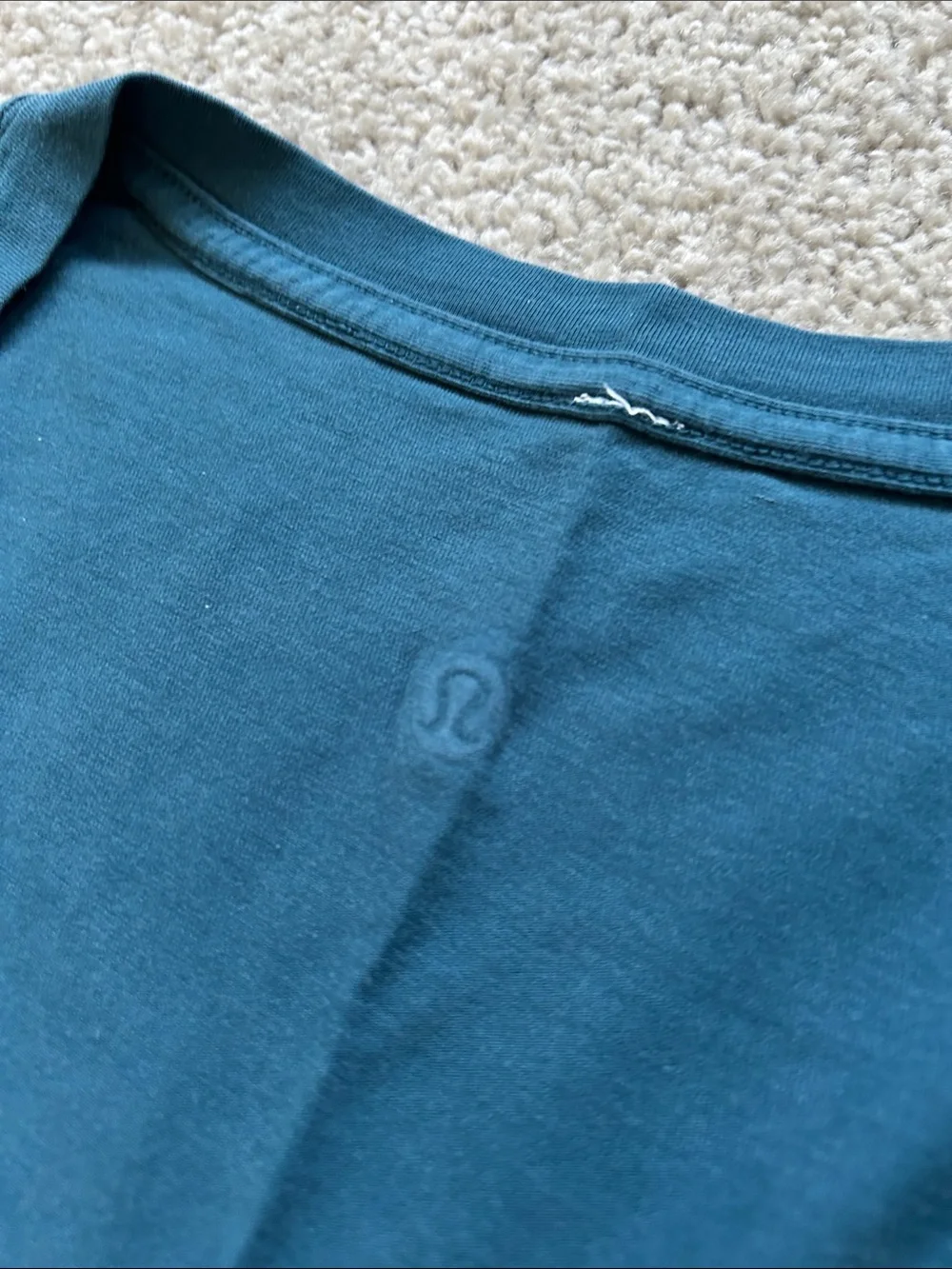 3 Lululemon Love V-Neck T-Shirts, Laguna Heather, Navy, & Black. Size 2.
